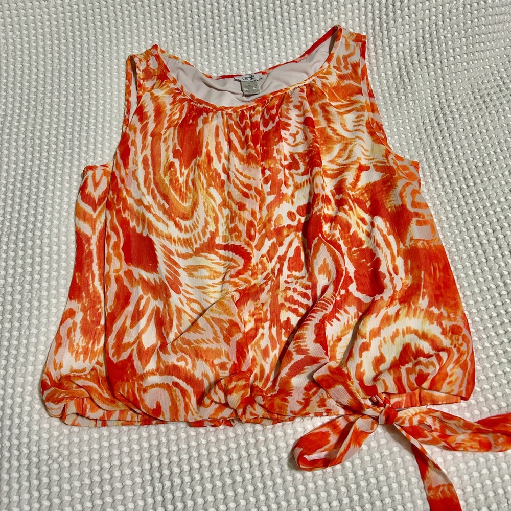 Cache orange large blouse